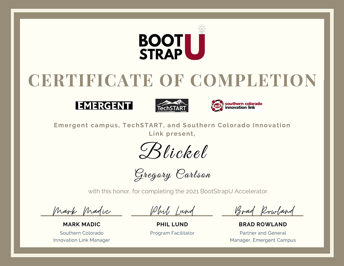 2021 BootStrapU Accelerator Award