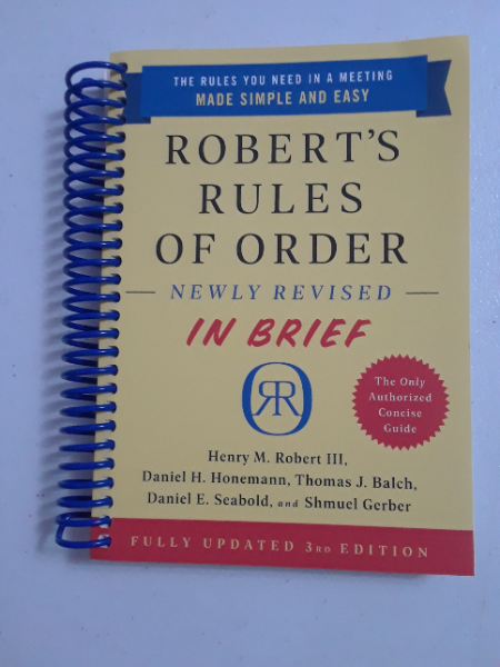 Robert Rules in brief
